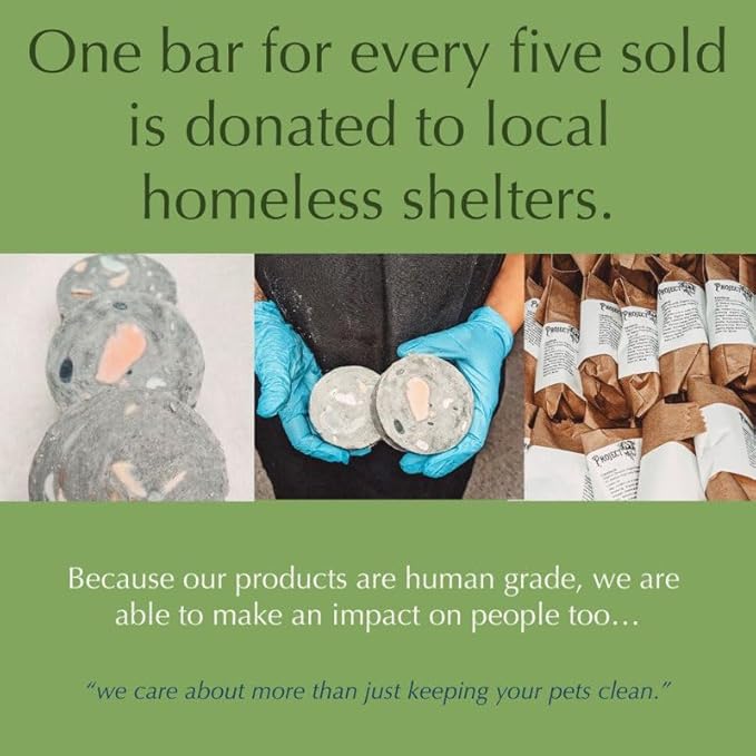 Activated Charcoal Organic Bar Shampoo for Dogs | Odor Eliminating, Deep Cleaning Natural Dog Bar (2)