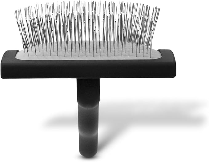 Chris Christensen Ice on Ice Detangler & Finishing Spray Adds Elasticity & Strength + Big K Slicker Large Brush for Detangling and Fluffing