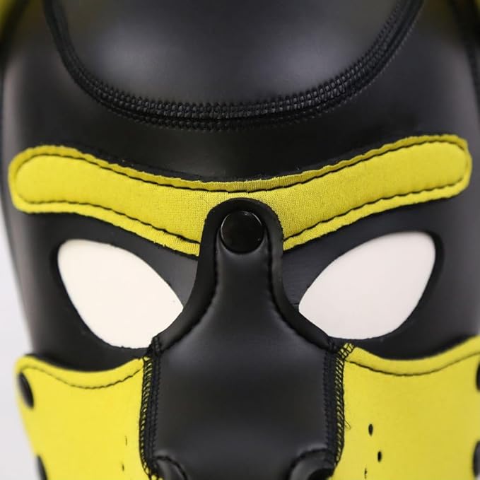 Neoprene Puppy Hood Camo Full Face Mask Cosplay Costume Dog Head Masks