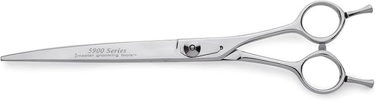 Master Grooming Tools 5900 Series Japanese Stainless Steel Shears — High-Performance Shears for Grooming Dogs - Curved, 8"