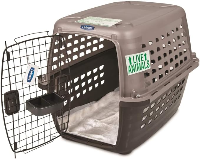 Petmate Vari Dog Kennel 36", Taupe & Black, Portable Dog Crate for Pets 50-70lbs & 290300 Kennel Travel Kit for Pets