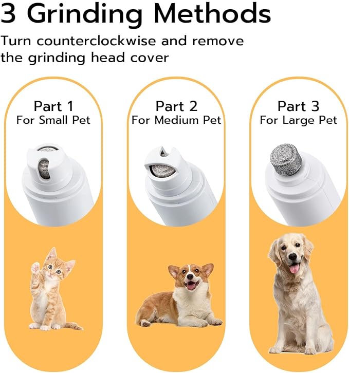 Mcbazel 2 in 1 Pet Micro Precision Trimmer & Nail Grinder, Multifunctional Rechargeable Pet Shaver Hair Nail Trimmer with LED Light for Paws Eyes Ears Face Buttocks for Large/Small Dogs and Cats