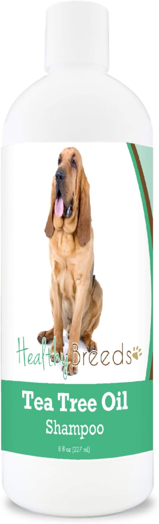 Healthy Breeds Bloodhound Tea Tree Oil Shampoo – Formulated for Dry, Irritated Skin – Reduce Dandruff – Wintergreen Scent – 8 oz