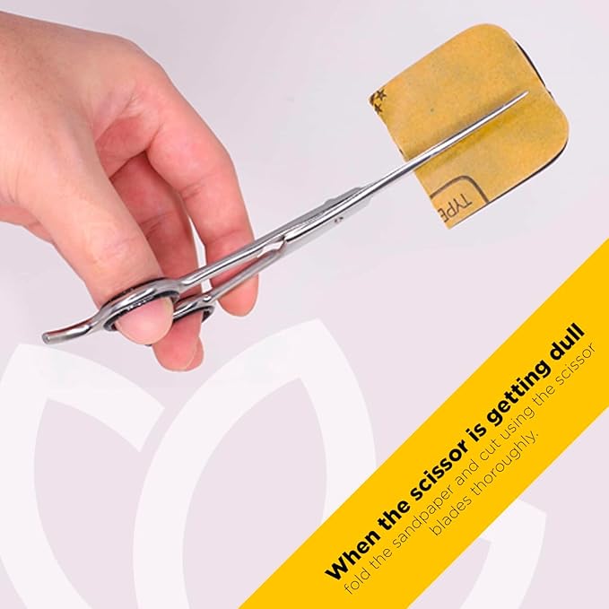 Equinox Professional Hair Cutting Scissors Set - Blending Shears for Hair Cutting Set includes Rat Tail Comb - 6.5” - Barber Scissors Kit for Men and Women - Blending Scissors for Cutting Hair