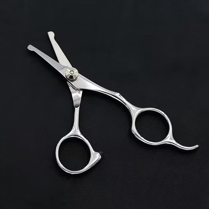 5 in1 Dog Grooming Scissors Kit,Professional Pet Grooming Scissors with Safety Round Tips,4CR Stainless Steel Sharp and Heavy-duty for Dogs Cats Pets