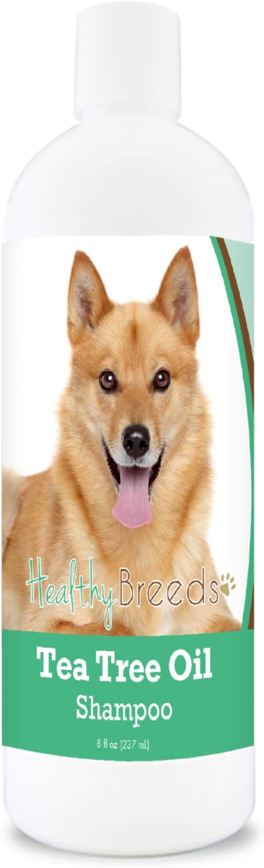 Healthy Breeds Finnish Spitz Tea Tree Oil Shampoo – Formulated for Dry, Irritated Skin – Reduce Dandruff – Wintergreen Scent – 8 oz