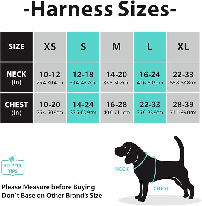 PoyPet No Pull Dog Harness, No Choke Reflective Dog Vest, Adjustable Pet Harnesses with Easy Control Padded Handle for Small Medium Large Dogs(Red Matching Trim,XS)