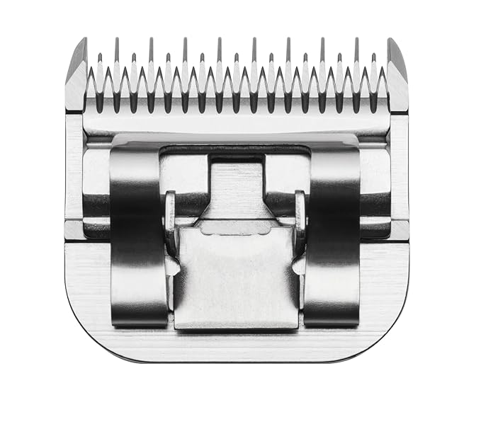 Andis Carbon Infused Steel UltraEdge Dog Clipper Blade, Size-5 Skip Tooth, 1/4-Inch Cut Length (72640),Chrome