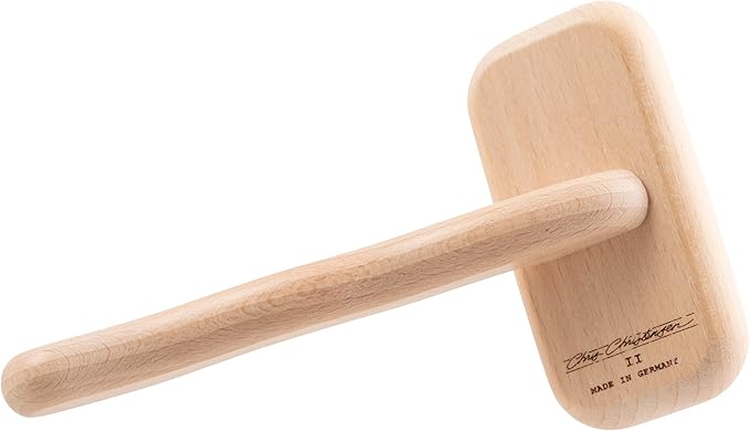 Chris Christensen Mark II Slicker Brush, Groom Like a Professinal, Stainless Steel Pins, Lightweight Beech Wood Body, Ground and Polished Tips, Small