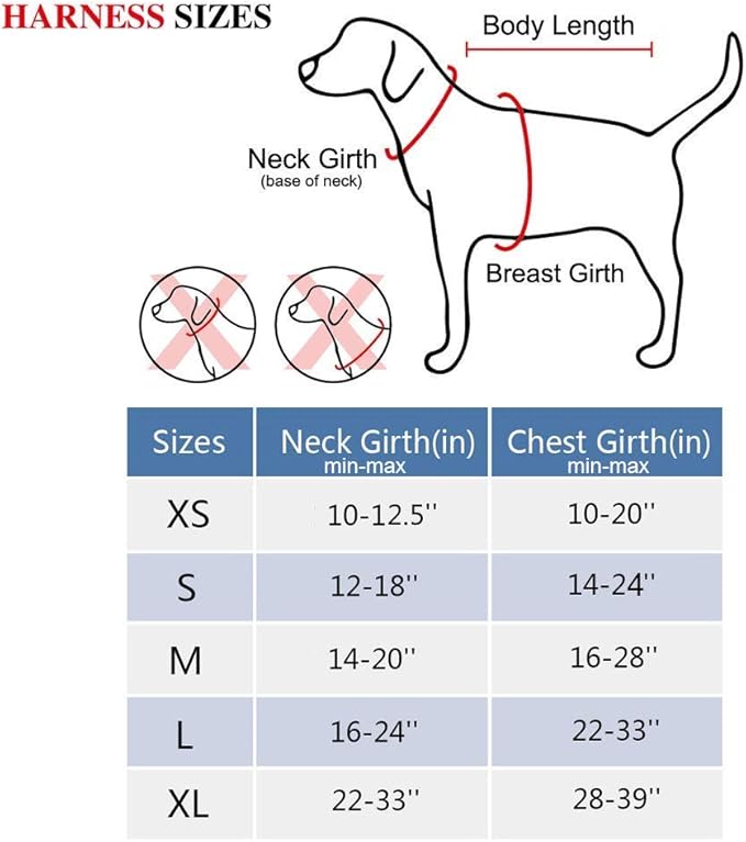 PoyPet No Pull Dog Harness, No Choke Front Clip Dog Reflective Harness, Adjustable Soft Padded Pet Vest with Easy Control Handle for Small to Large Dogs(Red,L)