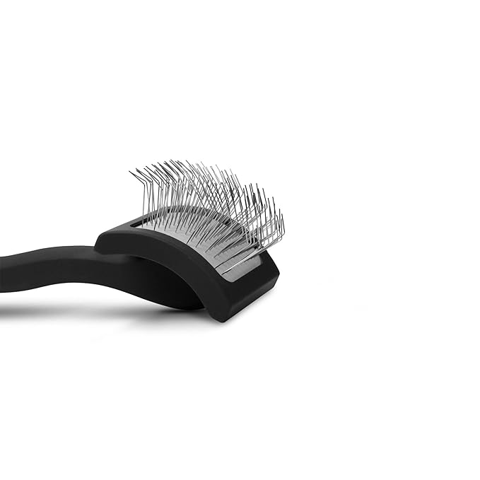 Chris Christensen Baby K Dog Slicker Brush, Groom Like a Professional, Fluff Detangle Style, Saves Time Energy, Black, Small