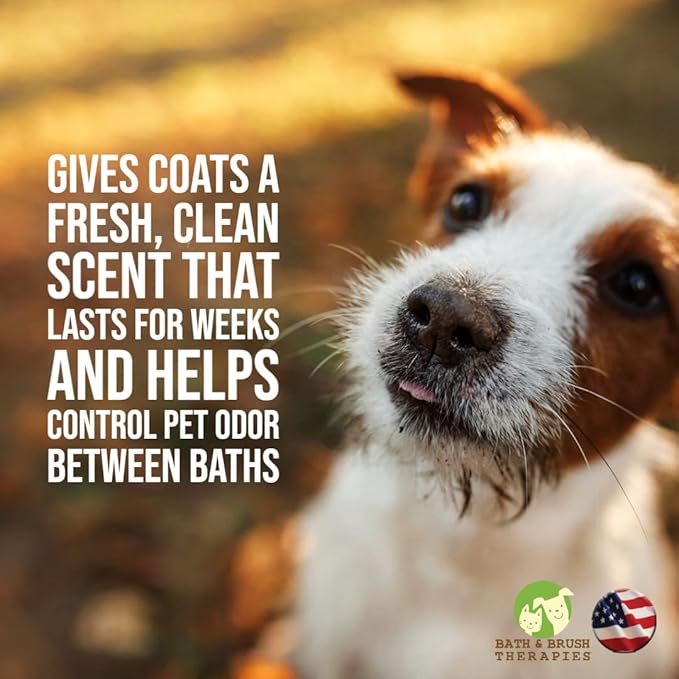 Bath & Brush Therapies® Egg Nog Pet Cologne For Dogs 12.5 oz | Long-Lasting Odor Eliminator | Paraben-Free | Biodegradable & Non-Toxic | Made in USA