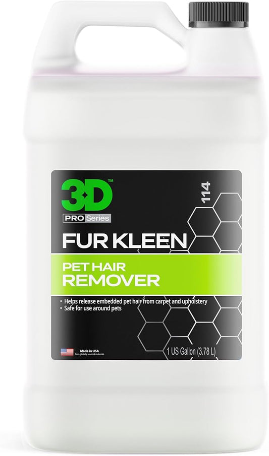 3D Fur Kleen - Pet Hair Remover & Cleaner - Loosens Embedded Pet Fur for Easy Removal - Safe for Carpets, Upholstery & Auto Interiors