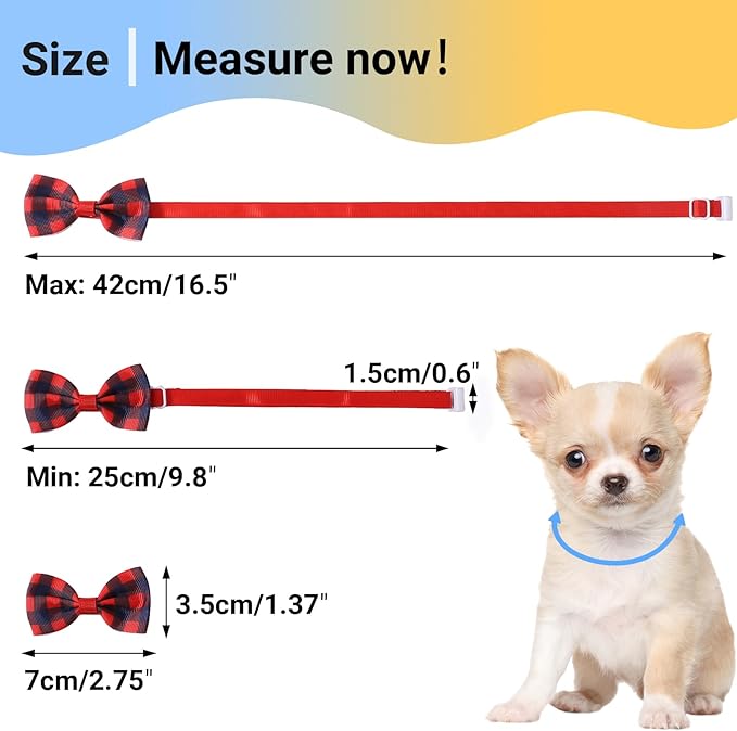 Segarty Dog Bow Ties for Small Dogs,80 Dog Bow Tie, Adjustable Small Dog Bowties Large Puppy Bowtie Cats Neck Bows Collar Bulk Assorted Grooming Accessories Birthday Wedding Party Holiday Festival