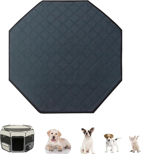 Dog Playpen Mat, Washable Pee Pad for Octagon Puppy Whelping, Leakproof Potty Training Liner for Crate Kennel Indoor