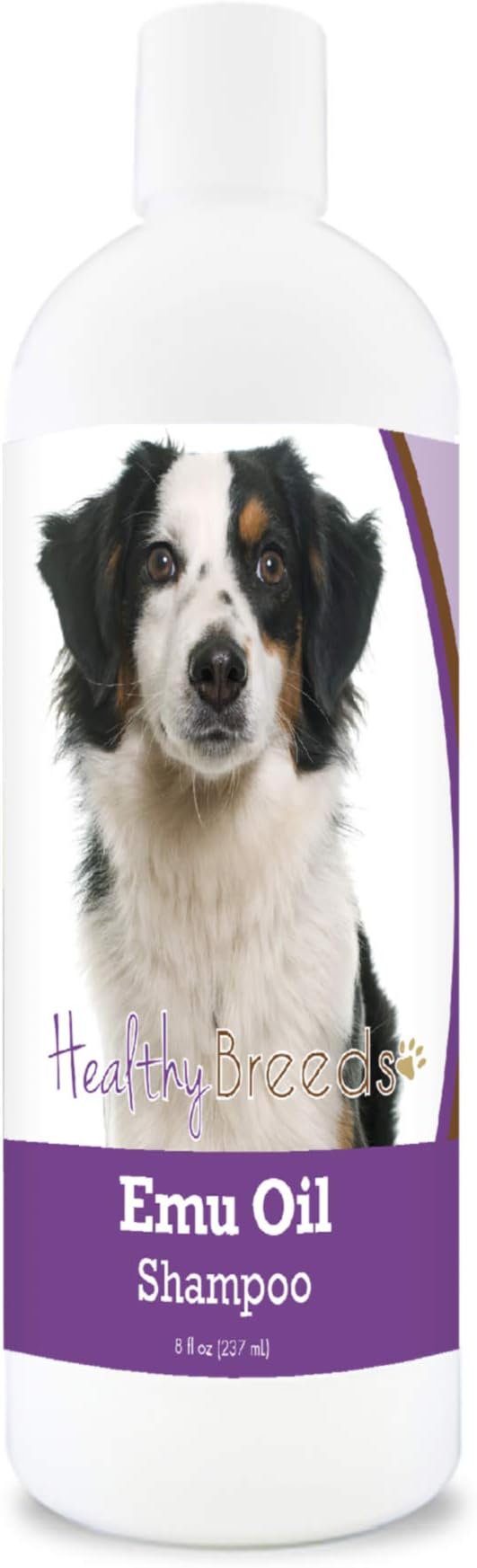 Healthy Breeds Miniature American Shepherd Emu Oil Shampoo - Gentle Cleanser That Provides Soothing Relief of Inflammation While Restoring Moisture Balance - Fruity Scent - 8 oz