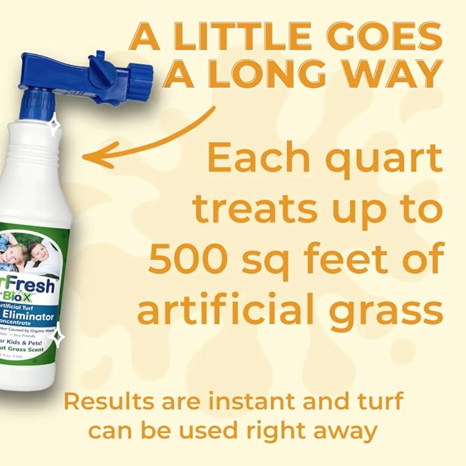 BioX+ Artificial Turf Pet Odor Eliminator 32 oz Bottle (Fresh Cut Grass)