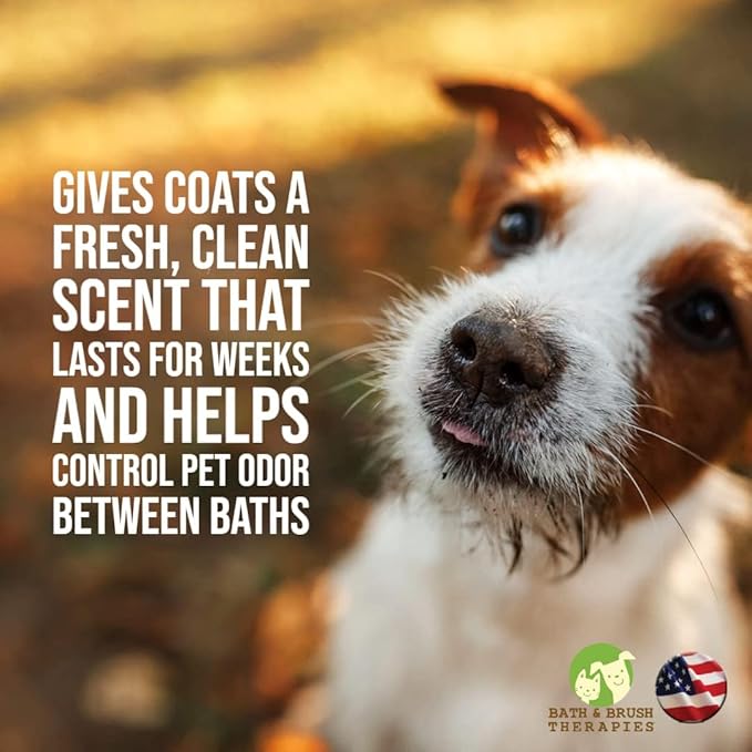 Bath & Brush Therapies® Christmas Spice Pet Cologne 4.5 oz For Dogs | Long-Lasting Odor Eliminator | Cruelty-Free | Paraben-Free | Biodegradable | Made in USA