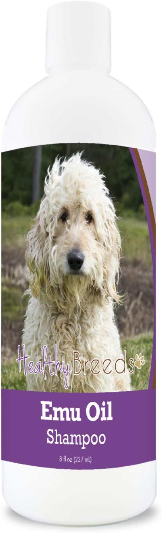 Healthy Breeds Goldendoodle Emu Oil Shampoo - Gentle Cleanser That Provides Soothing Relief of Inflammation While Restoring Moisture Balance - Fruity Scent - 8 oz