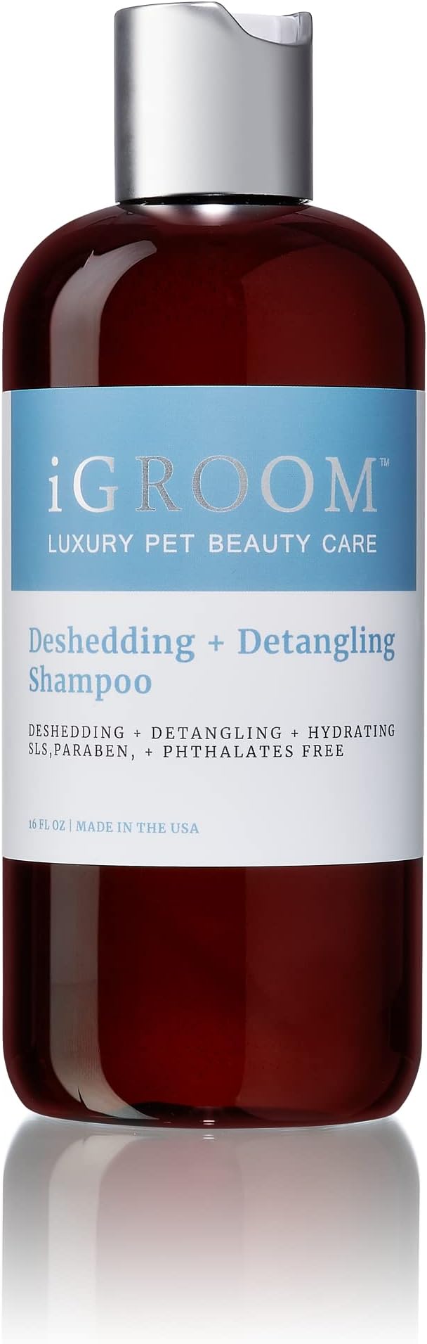 iGroom Dog Shampoo + Dog Conditioner Groomers Bundle - Deshedding & Detangling Shampoo and Conditioner, Luxury Pet Beauty Care, Loosen Tangles + Unwanted Undercoat, Adds Shine + Volume, 16 oz