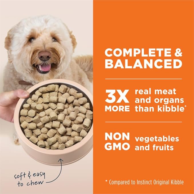 Instinct Freeze Dried Raw Meals Grain Free Dog Food, Dog Food Dry, Freeze Dried Dog Food, Raw Dog Food, Chicken Recipe, 25 oz