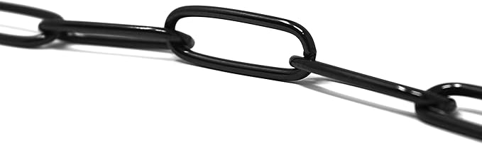 Herm. Sprenger Black Stainless Steel Long Link Fur Saver Dog Training Collar | No-Pull Slip Chain for Small Medium Large Dogs for Easy Control Made in Germany | 3mm, 53cm (21in)