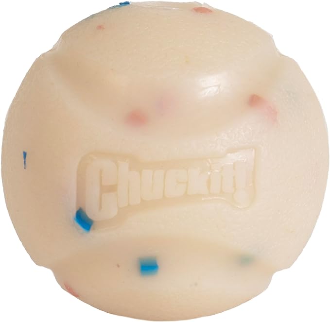 Chuckit! Birthday Fetch Ball, Medium (2.5 Inch Diameter), for Dogs 20-60 lbs, Pack of 1
