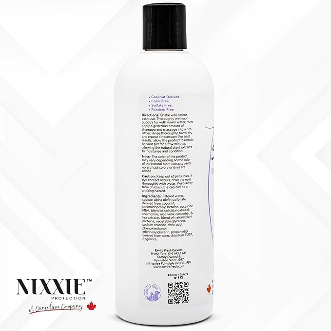 Puppy Shampoo by EnviroFresh, Deshedding Dog Shampoo, Puppy Shampoo for Puppies, Shampoo for Dogs, Natural Dog Shampoo