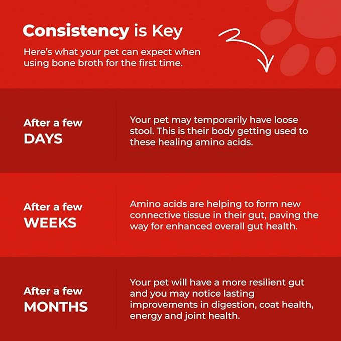 Beef Bone Broth for Dogs - High Protein Bone Broth for Cats - Beef Bone Broth Powder for Dogs - Dehydrated Beef Cat Food Toppers - Dog Safe Bone Broth - Bone Broth Topper for Dogs