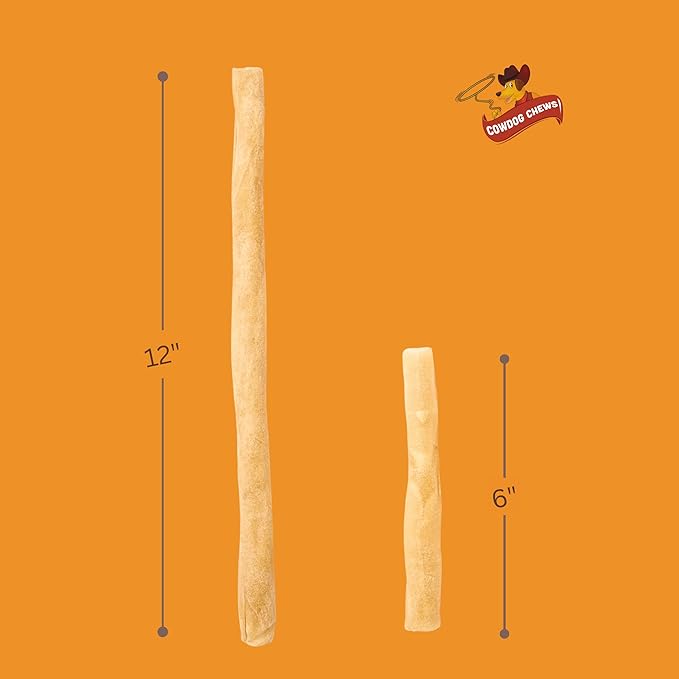 Collagen Sticks 6" (10 Pack) - Odor-Free, All Natural Collagen Dog Chews for Healthy Joints, Skin & Coat. Best Rawhide and Bully Stick Alternative Filled with Beefhide Goodness.