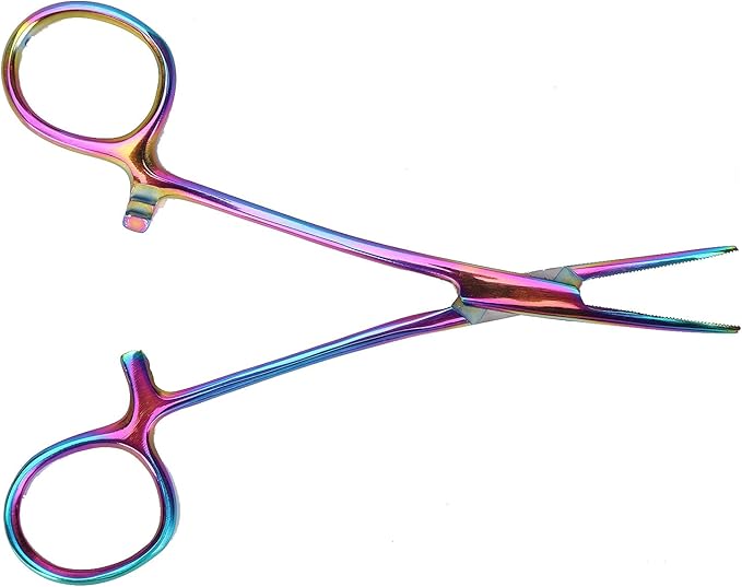 Hemostat Forceps, Dogs Cats Hemostat Forceps Scissors Dog Grooming Ear Cleaning Straight Clamp Ear Hair Clamp Pulling Shears Plier