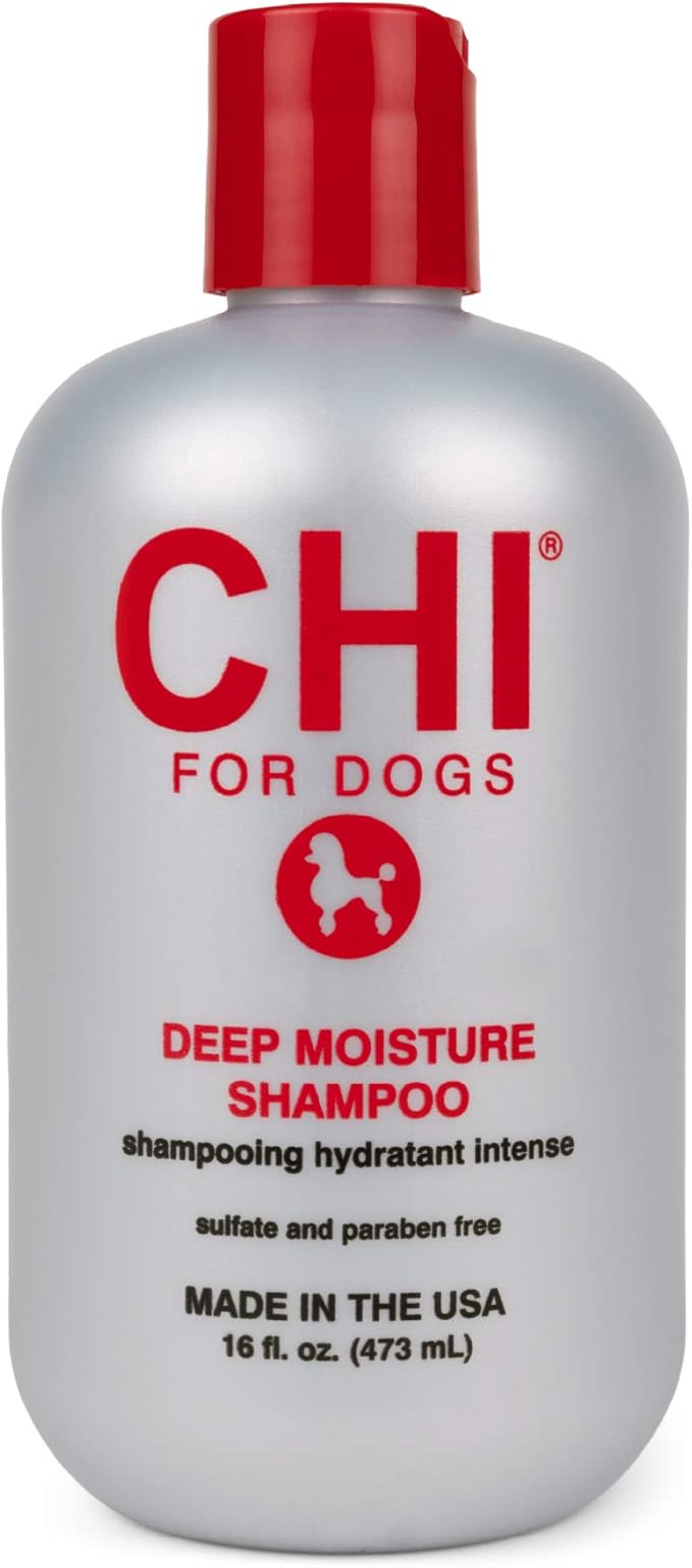 CHI for Dogs Deep Moisture Shampoo for Dogs | Best Moisturizing Dog Shampoo for Dogs With Dry Skin | Sulfate And Paraben Free, pH Balanced for Dogs, Made in the USA