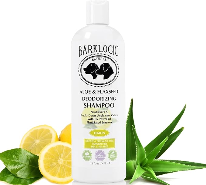 Deodorizing Lemon Dog Shampoo - Sulfate Free, No Phthalates, No Parabens, No PEG's, Made with Naturally Derived Ingredients