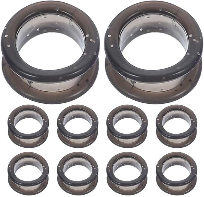 Hemoton 10pcs Soft Silicone Scissor Finger Rings,Rubber Pet Shears Thumb Inserts,Scissors Finger Protector Grips for Dog Hair Cutting,Salon Scissor Parts,Ring Scissor Accessories