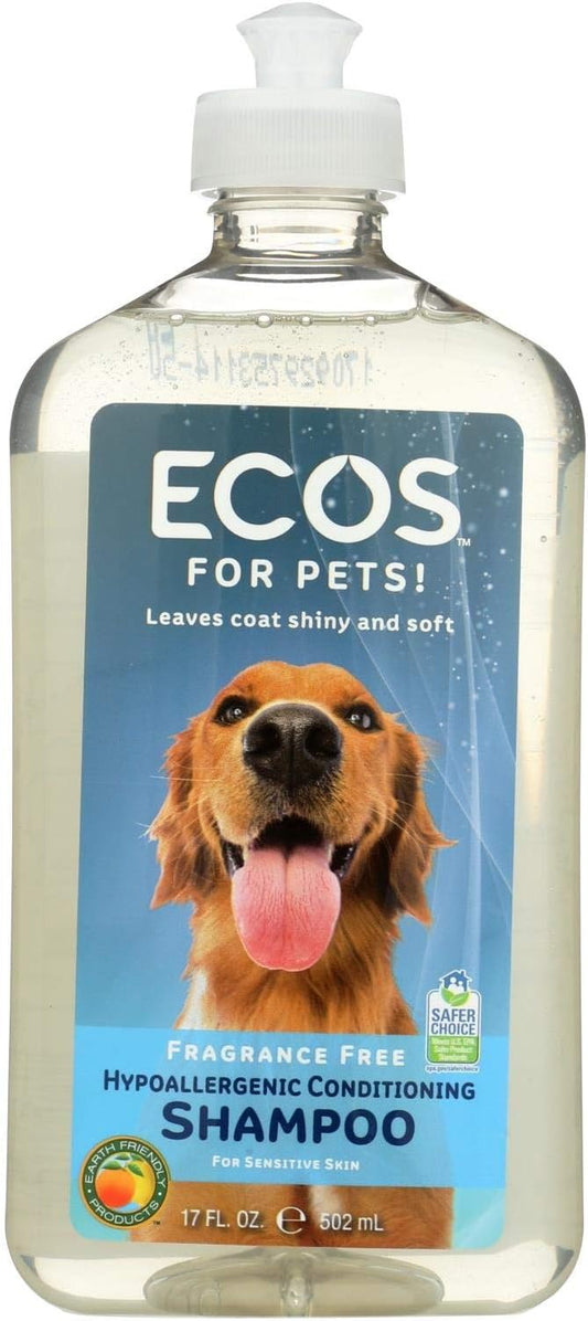 ECOS - Hypoallergenic Conditioning Pet Shampoo - Fragrance Free - 17 fl oz.