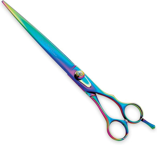 Master Grooming Tools 5200 Rainbow Series Shears — High-Performance Shears for Grooming Dogs - Straight, 8½"