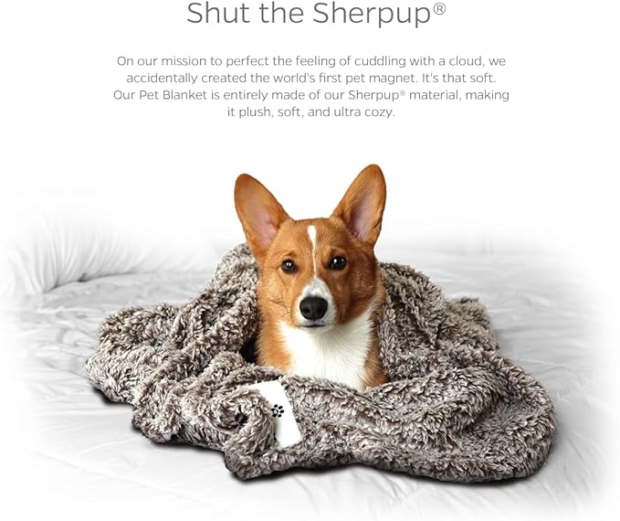 Pet Parents Premium Pet Blanket, Water Resistant Dog Blanket & Cat Blanket, Perfect for Crates, Calming, Large, Medium, Small Dogs, & Puppy Blanket Color: Chocolate Size: 32x40