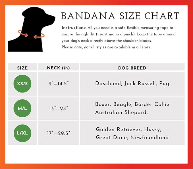 SPOT THE DOG! Reflective Dog Bandanas - High Visibility Safety Dog Accessories for Small, Large Dogs, Orange Collar, Scarf, Kerchief, Bib for Hunting, Camping, Walking at Night (Blaze Orange, XS-S)