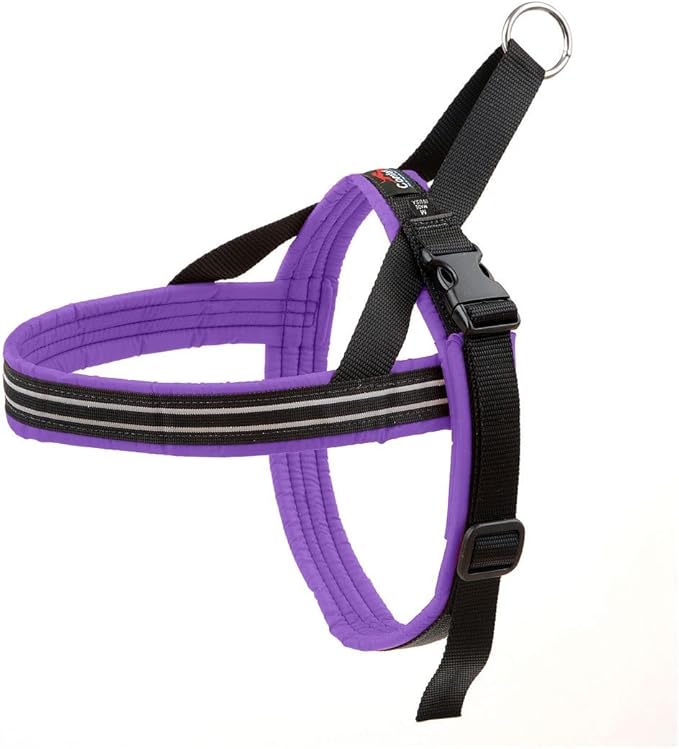 ComfortFlex Sport Harness - American Made No Pull Dog Harness Small Sized Dog - Lightweight, Padded, Reflective No Rub Harness for Walking, Running and Control - Small, Purple