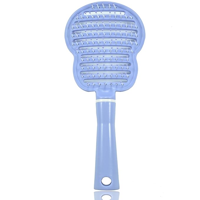 Dog Brush, Easy to Hold Ergonomic Handle Dog Brush Comb Instant Detangler Pin Brush, Wet or Dry Dog Hair, for Dogs and Cats Grooming Tool, Purple