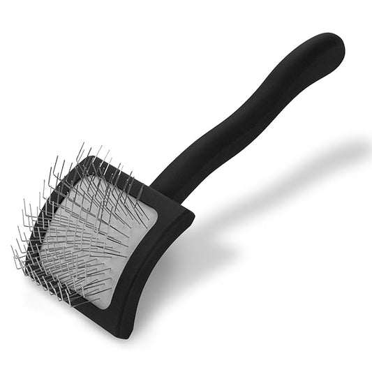 Chris Christensen Baby K Dog Slicker Brush, Groom Like a Professional, Fluff Detangle Style, Saves Time Energy, Black, Small