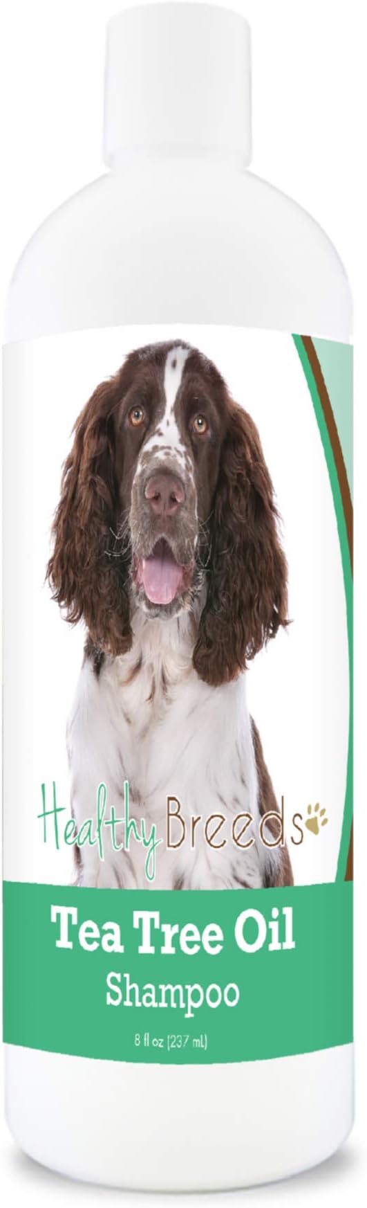 Healthy Breeds English Springer Spaniel Tea Tree Oil Shampoo – Formulated for Dry, Irritated Skin – Reduce Dandruff – Wintergreen Scent – 8 oz
