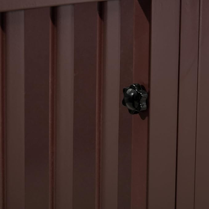 PawHut Whelping Box for Dogs Built for Mother's Comfort, Dog Whelping Pen with Removable Doors, Puppy Playpen for Indoors, Newborn Puppy Supplies & Essentials, 81" x 39" x 20", Coffee