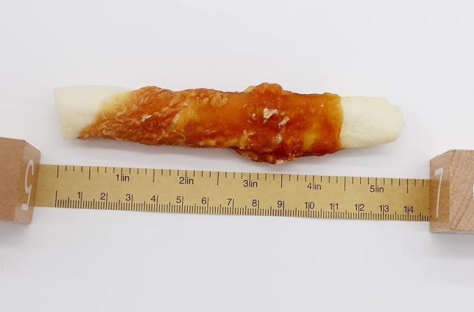 Dog Treats Chicken Wrapped Rawhide Rolls Healthy Dog Chews Long Lasting for Large Dog 1 lb/454g