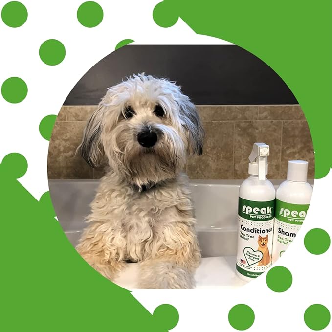 Natural Dog Shampoo with Pump, Tea Tree Relief, 1 Gallon