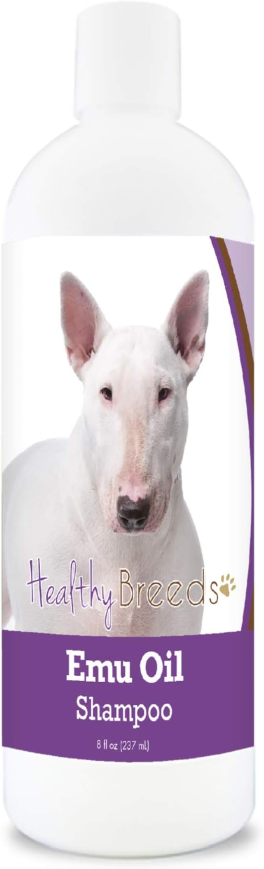 Healthy Breeds Bull Terrier Emu Oil Shampoo - Gentle Cleanser That Provides Soothing Relief of Inflammation While Restoring Moisture Balance - Fruity Scent - 8 oz