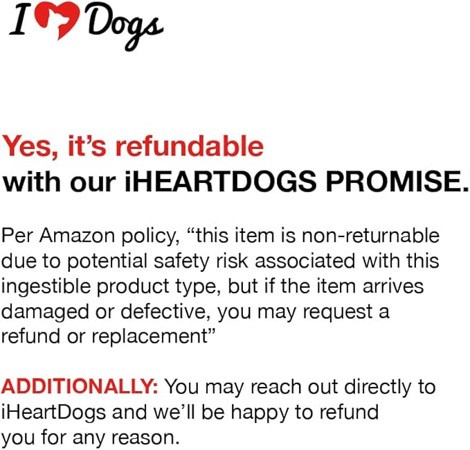 iHeartDogs Dog Food Topper - Freeze-Dried Raw Dog Food Seasoning - Grain Free Superfood Meal Mixer (Beef, 3 Ounce)