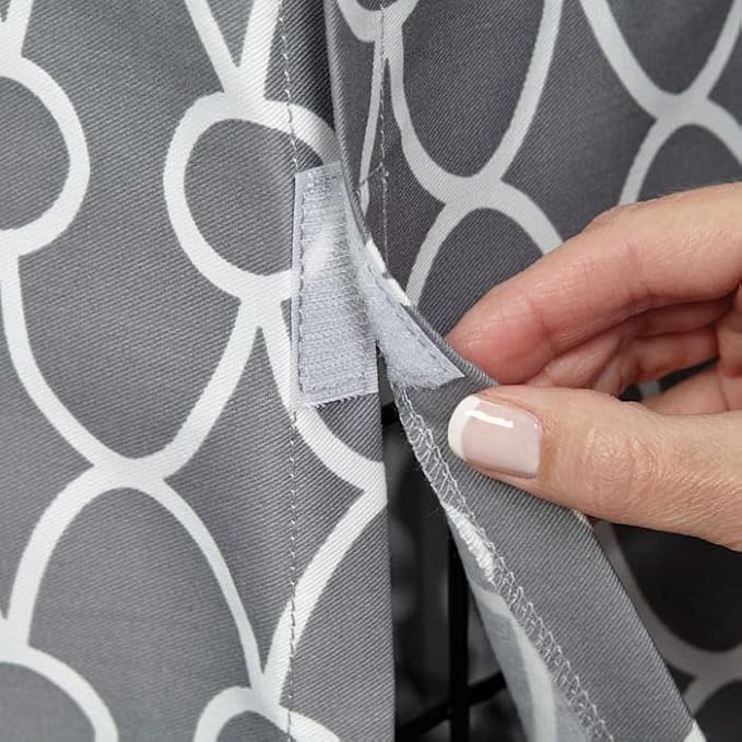 MidWest Homes for Pets Dog Crate Cover, Privacy Dog Crate Cover Fits Midwest Dog Crates, Crate Cover Only; Machine Wash & Dry; Gray Geo Print; 42 inch