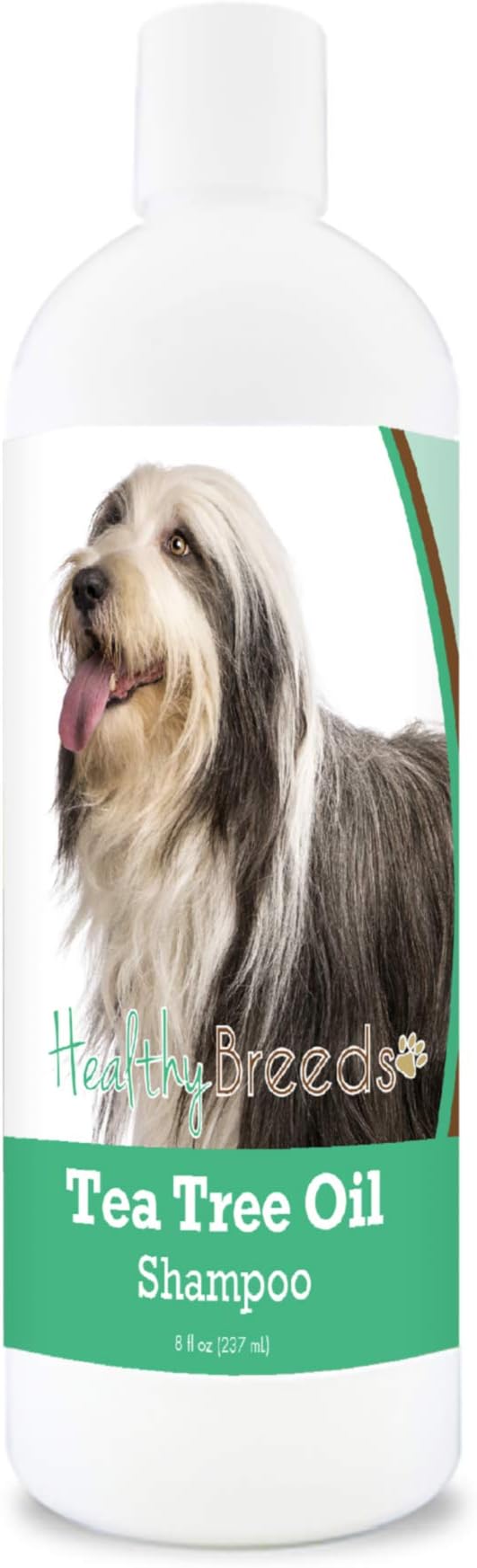 Healthy Breeds Bearded Collie Tea Tree Oil Shampoo – Formulated for Dry, Irritated Skin – Reduce Dandruff – Wintergreen Scent – 8 oz