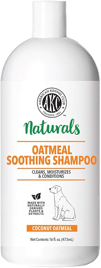 Naturals Dog Shampoo - Eliminates Odor, Moisturizes & Conditions - Non-Irritating Formula - Soothing Oatmeal - 16 Ounce